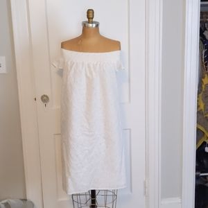 Paisley off the shoulder dress